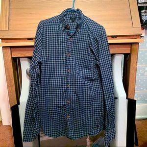J Crew Men’s XS SlimFit Shirt in Blue Plaid